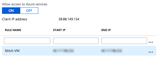 IP rule for a virtual machine