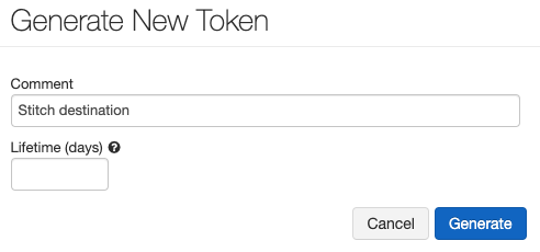 The Generate New Token window in Databricks