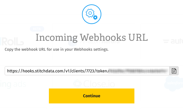 Drip Webhooks URL