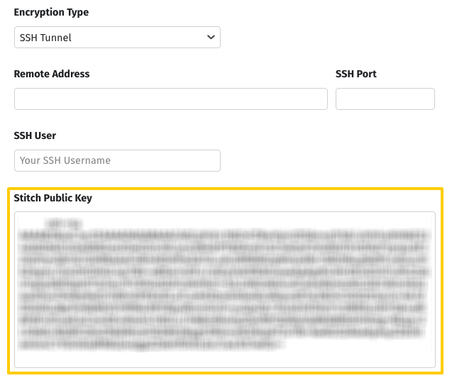 The Stitch Public Key